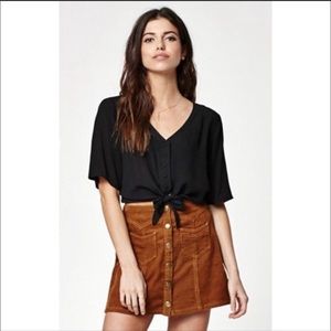 Kendall and Kylie Corduroy Western Button